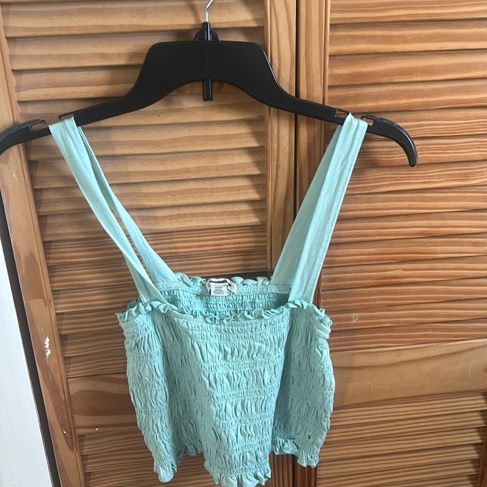 Mint blue tank top